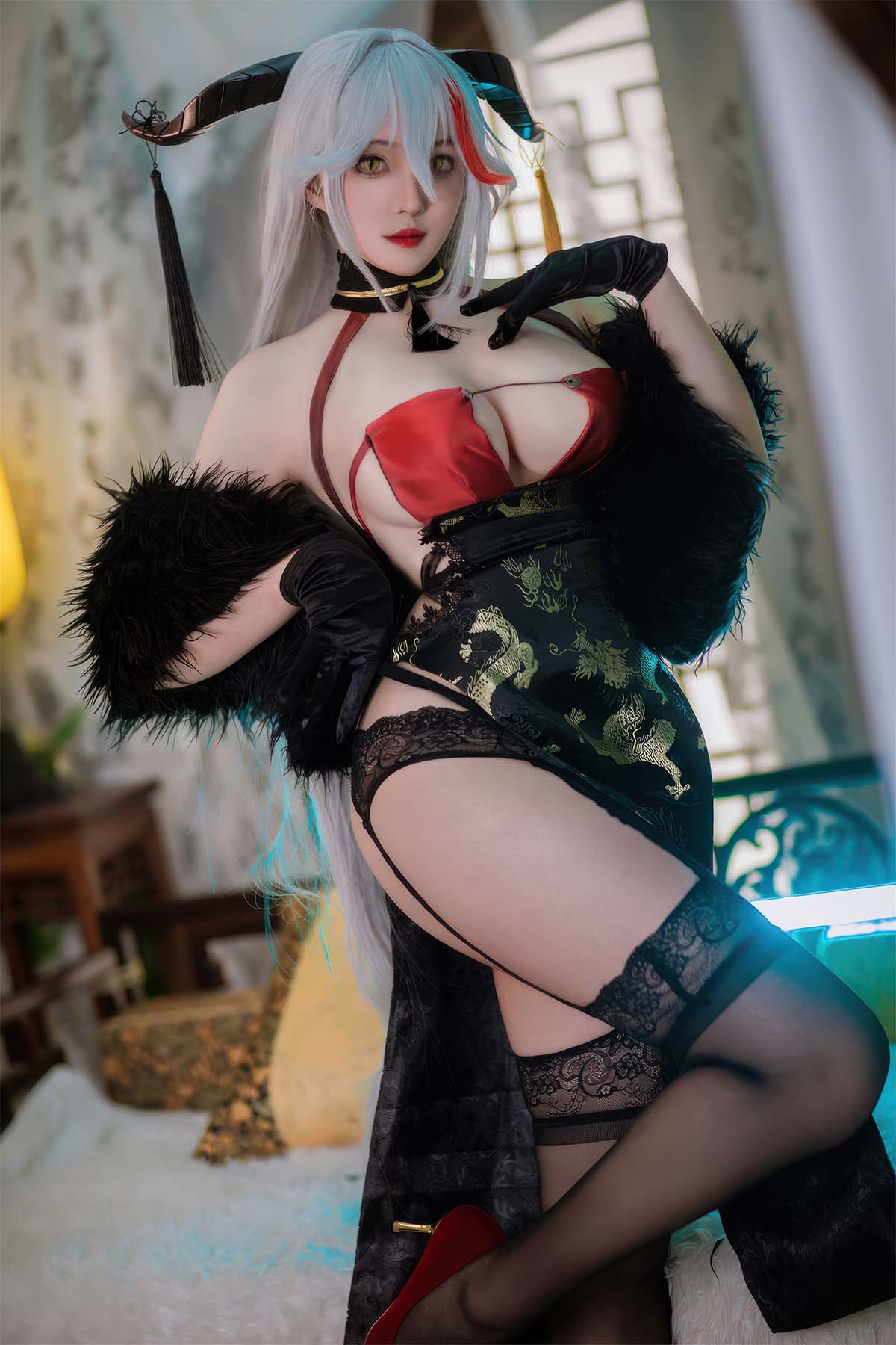 Natsuko夏夏子 – 埃吉尔 金龙腾祥云 Cosplay-第1张