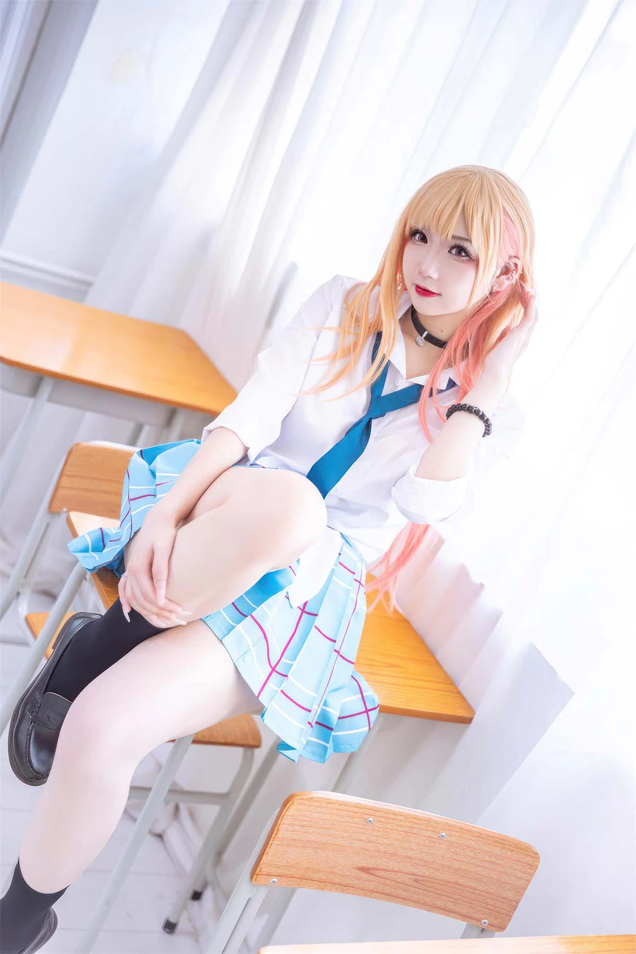雪晴Astra – 喜多川海梦 JK Cosplay-第1张