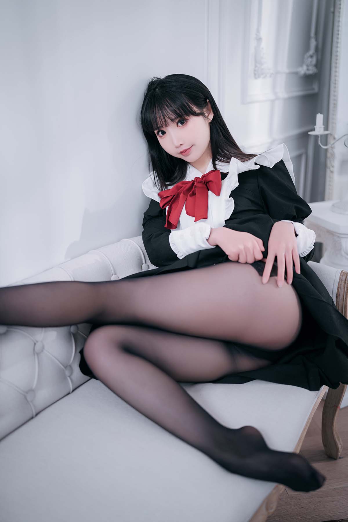 面饼仙儿 – 红高跟女仆 Cosplay-第1张