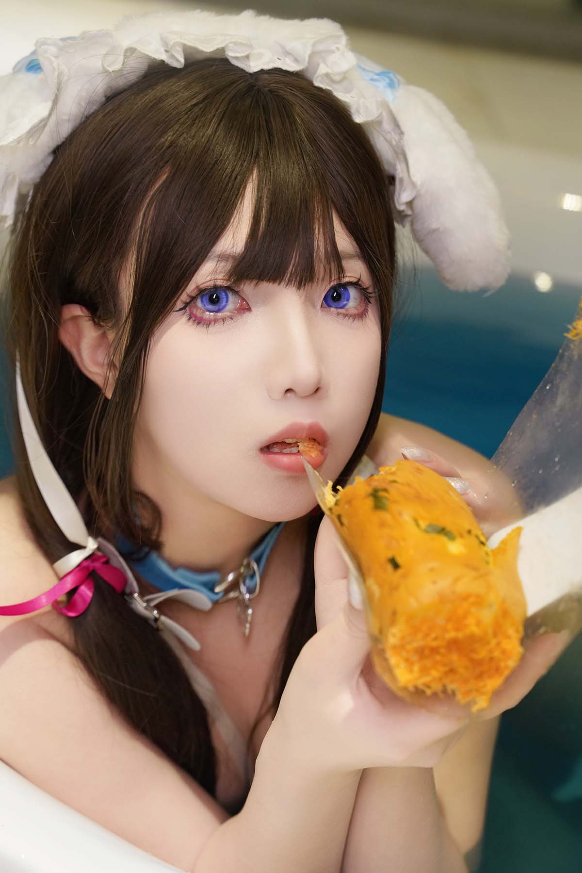 小和甜酒 – 蓝色小狗 Cosplay-第1张