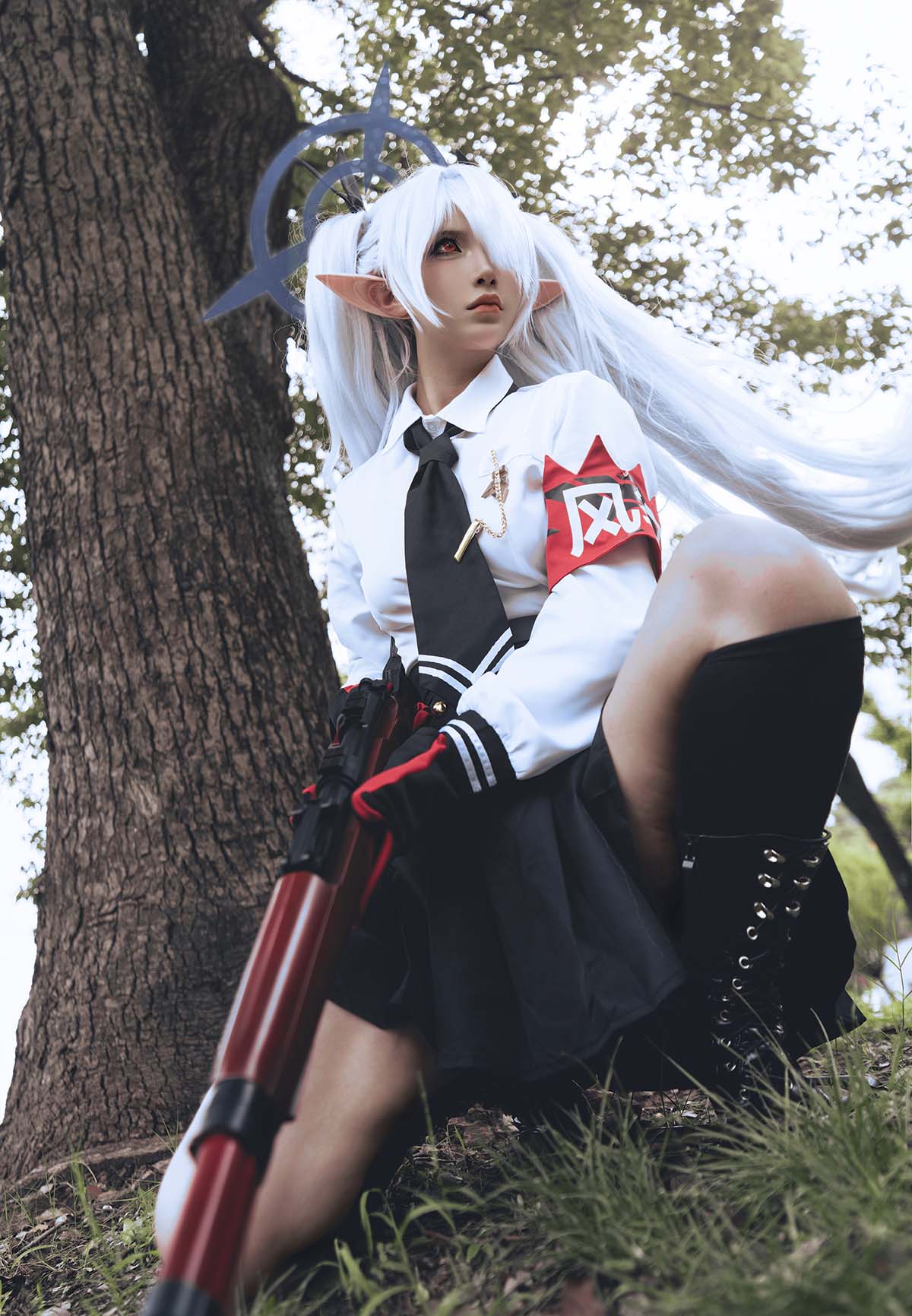 铁板烧鬼舞w – 蔚蓝档案 银镜伊织 Cosplay-第1张