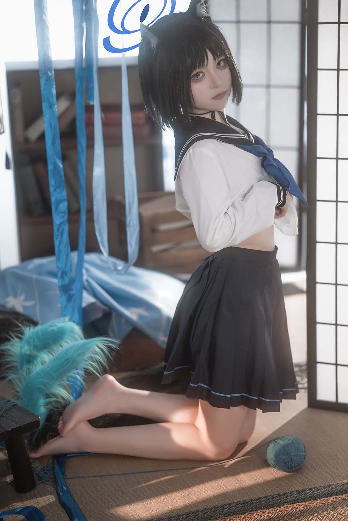 矢量鱼 – 蔚蓝档案 桐生桔梗 Cosplay-第1张