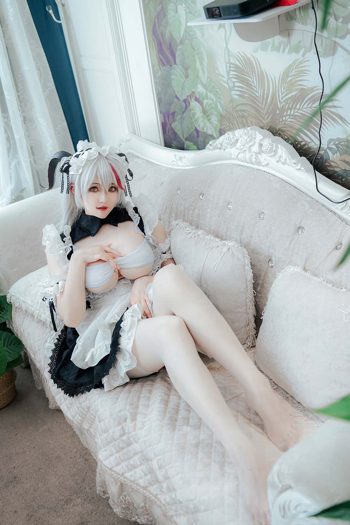 Natsuko夏夏子 – 碧蓝航线 埃吉尔 龙女仆 Cosplay-第1张