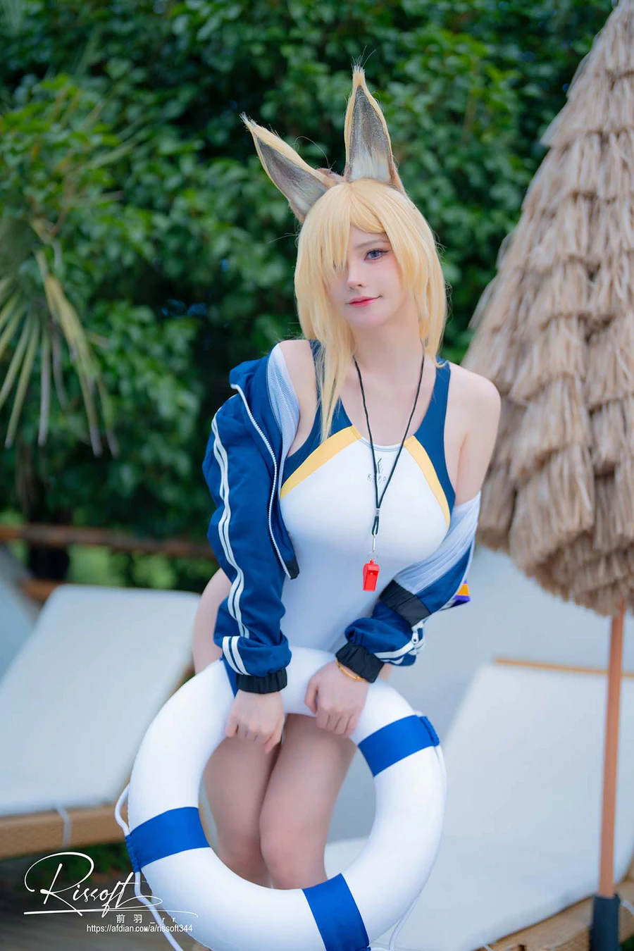 前羽_rr – 碧蓝档案 尾形康娜竞泳 Cosplay-第1张