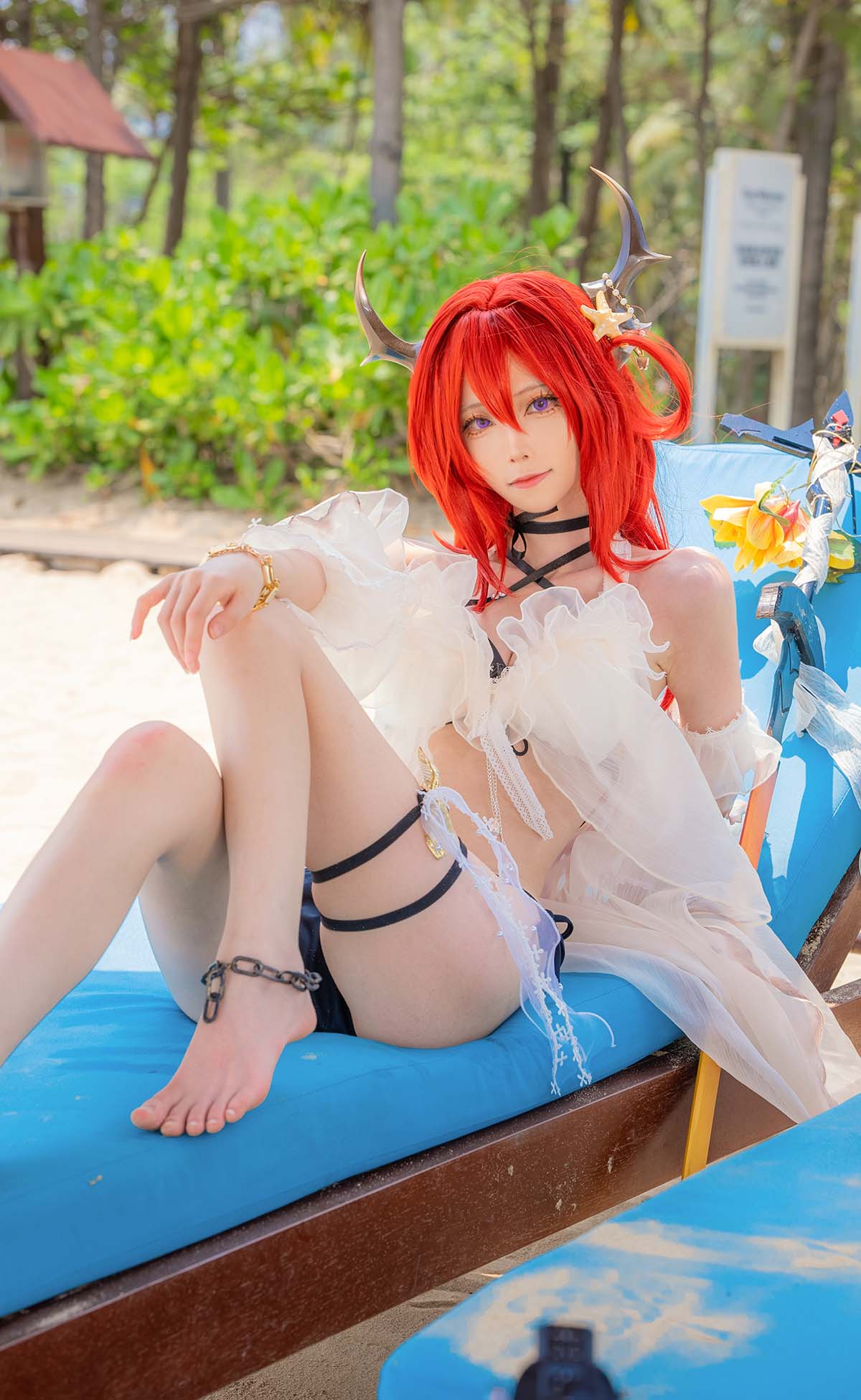 坂坂白 – 史尔特尔泳装 Cosplay-第1张