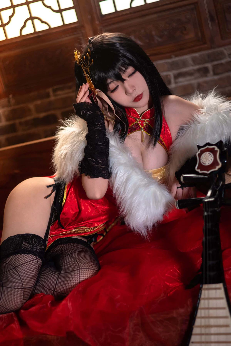 yuuhui玉汇 – 碧蓝航线 大凤 旗袍 Cosplay-第1张