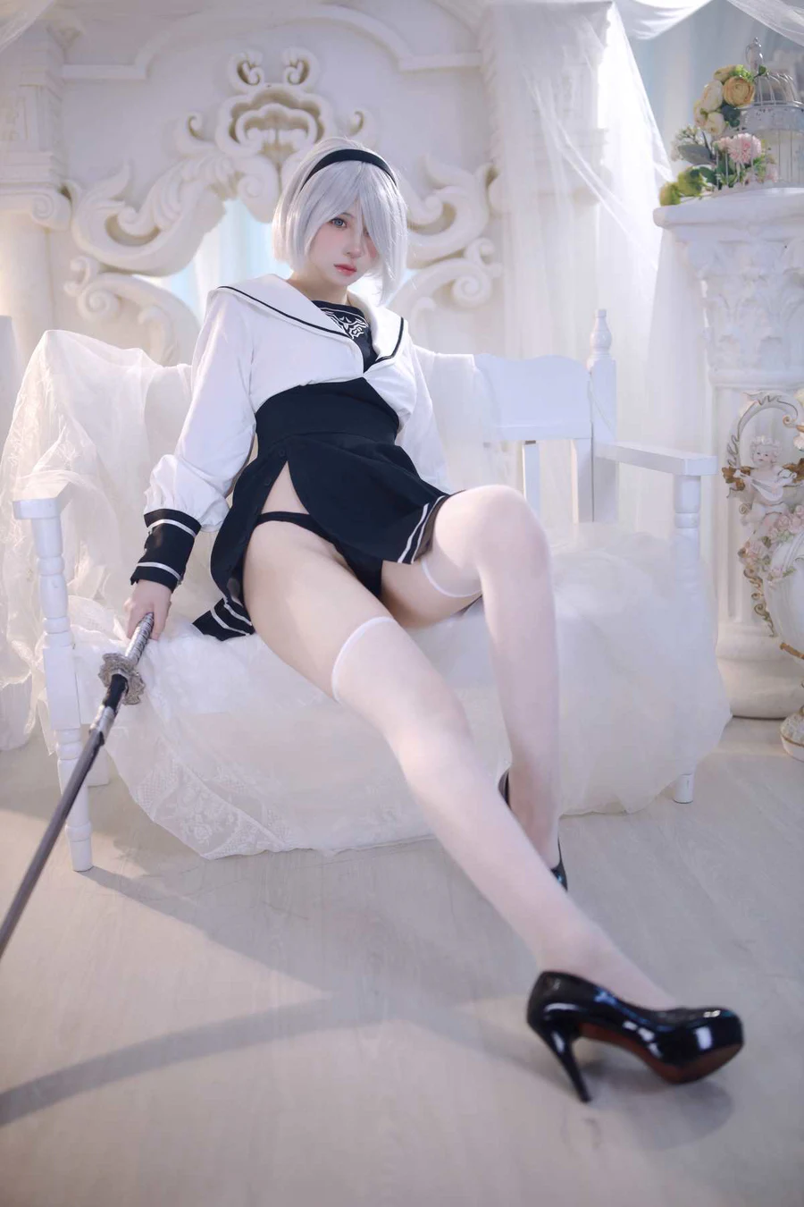 疯猫ss – 2B同人 Cosplay-第1张