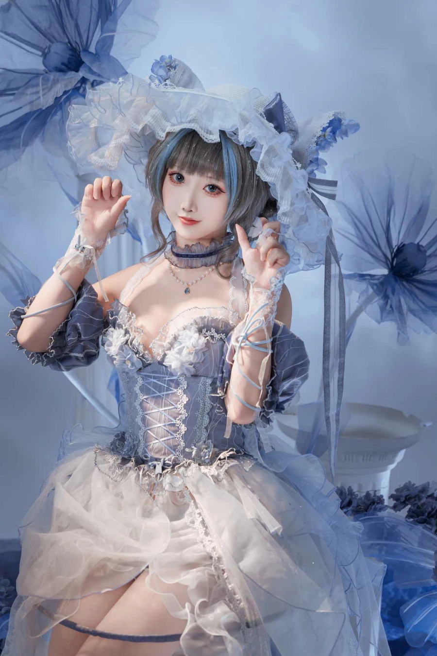 面饼仙儿 – 碧蓝航线 柴郡礼服 Cosplay-第1张