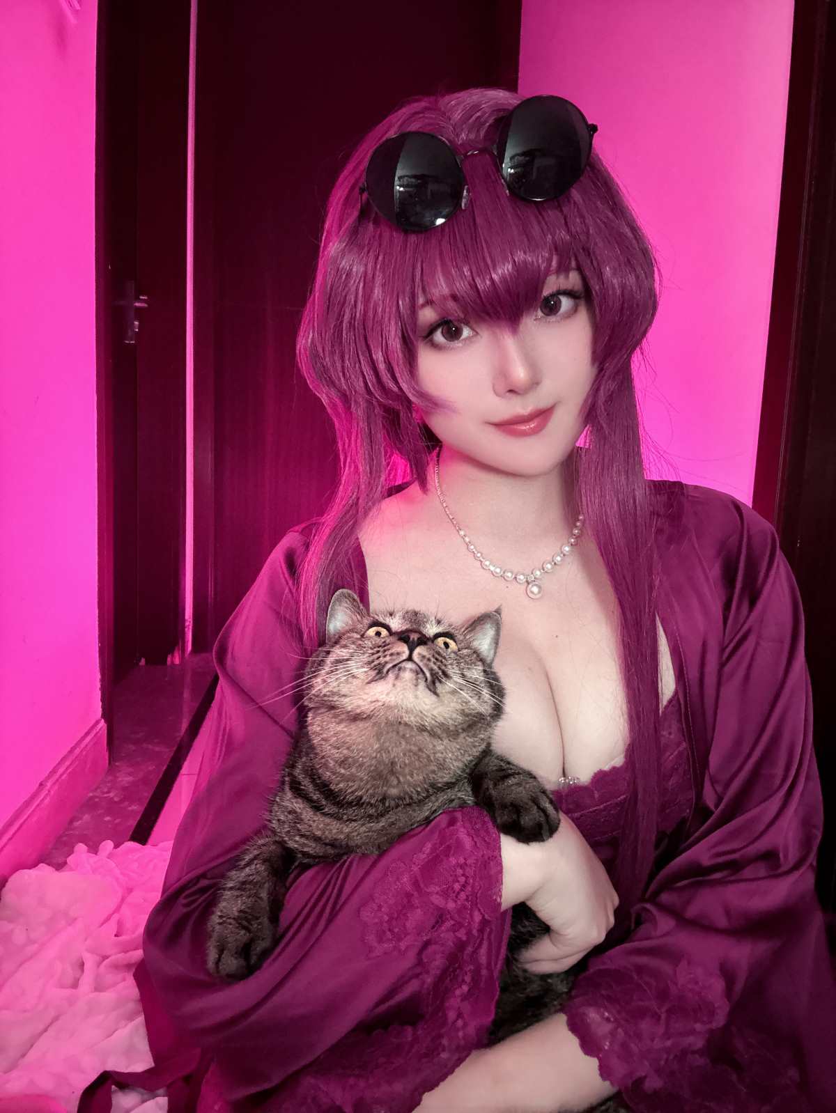 Natsuko夏夏子 – 卡芙卡睡衣 Cosplay-第1张