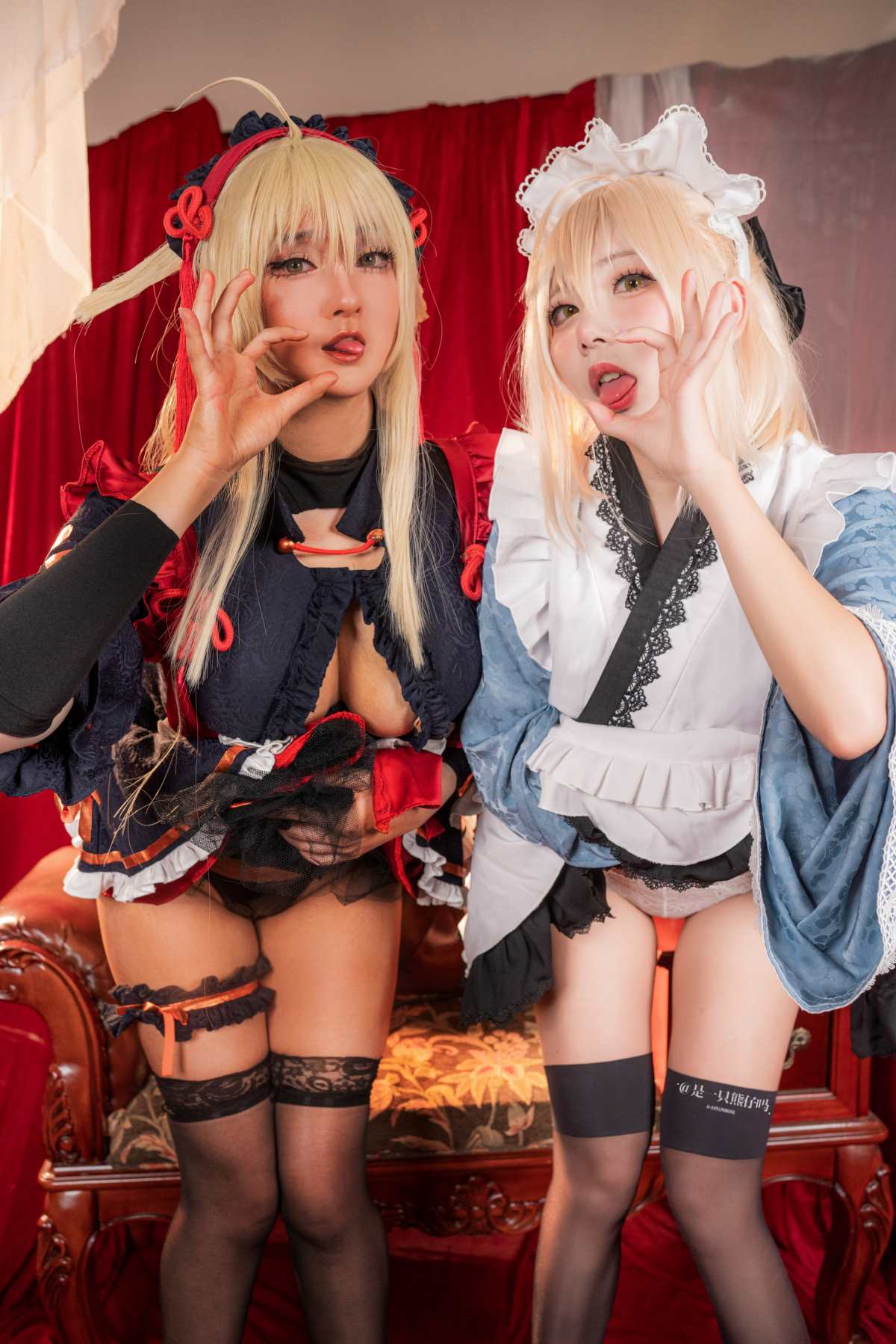 小容仔咕咕咕 & 是一只熊仔吗 – 冲田总司 魔神冲田 双人绳艺 Cosplay-第1张