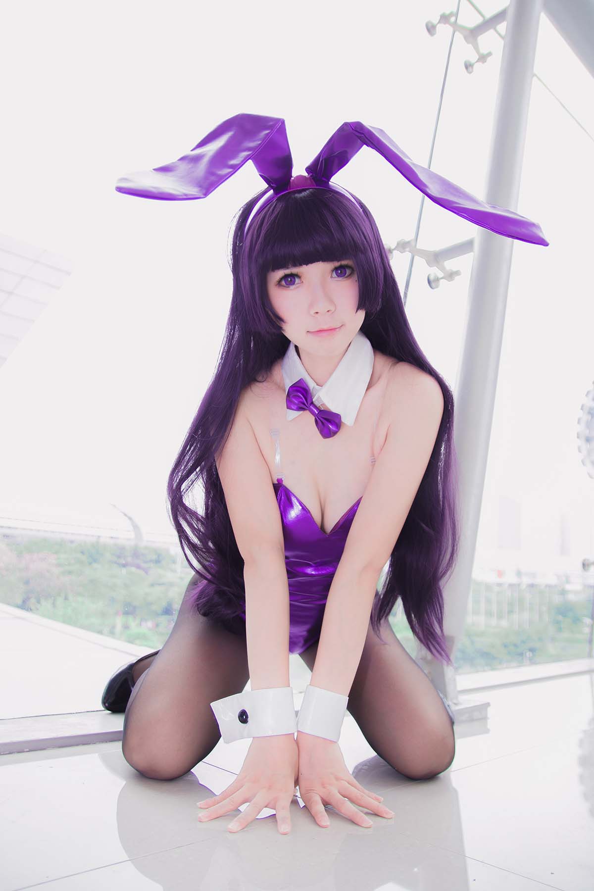 白金Saki写真 – 春日野穹 旗袍 Cosplay-第1张