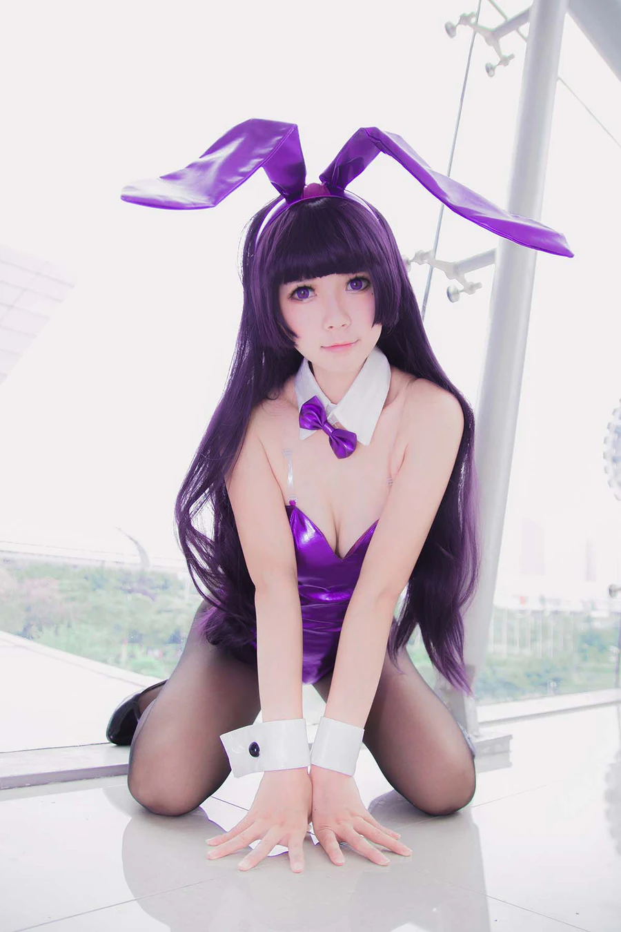 白金Saki写真 – 春日野穹 旗袍 Cosplay-第1张