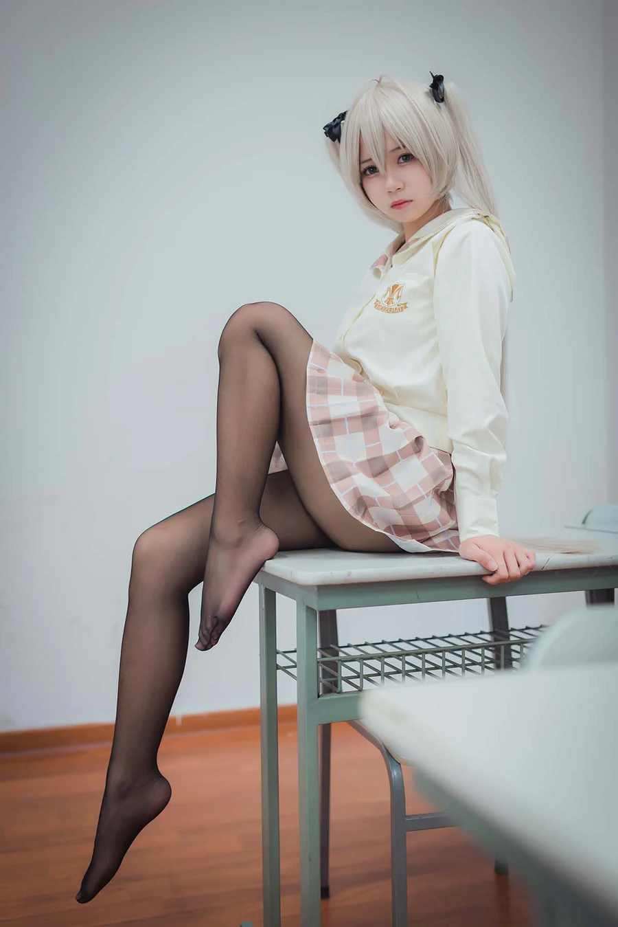 白金Saki写真 – 五更琉璃 旗袍 Cosplay-第1张