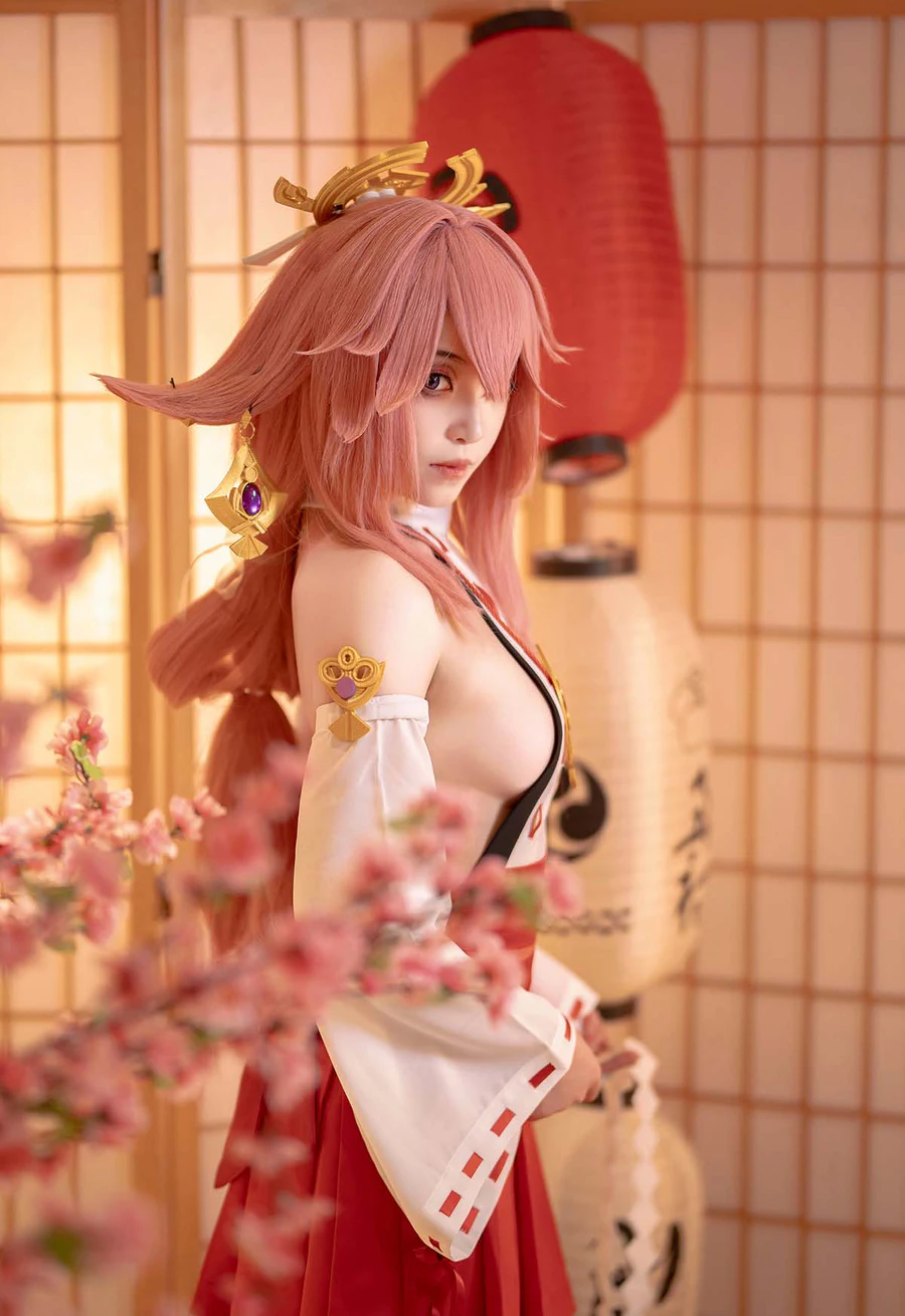 Bangni邦尼 – 原神 八重神子 Cosplay-第1张