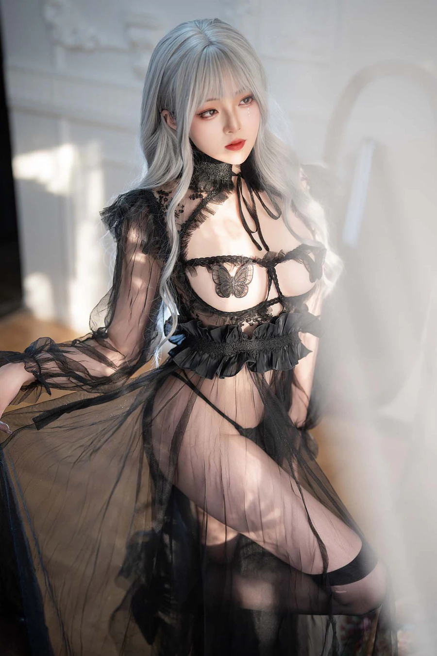 Natsuko夏夏子 – 黑蝴蝶 Cosplay-第1张