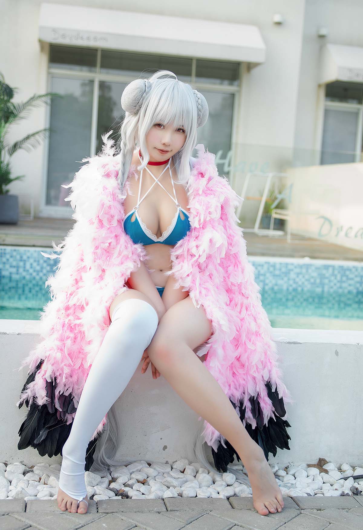 麻花麻花酱 – 可畏泳装 Cosplay-第1张