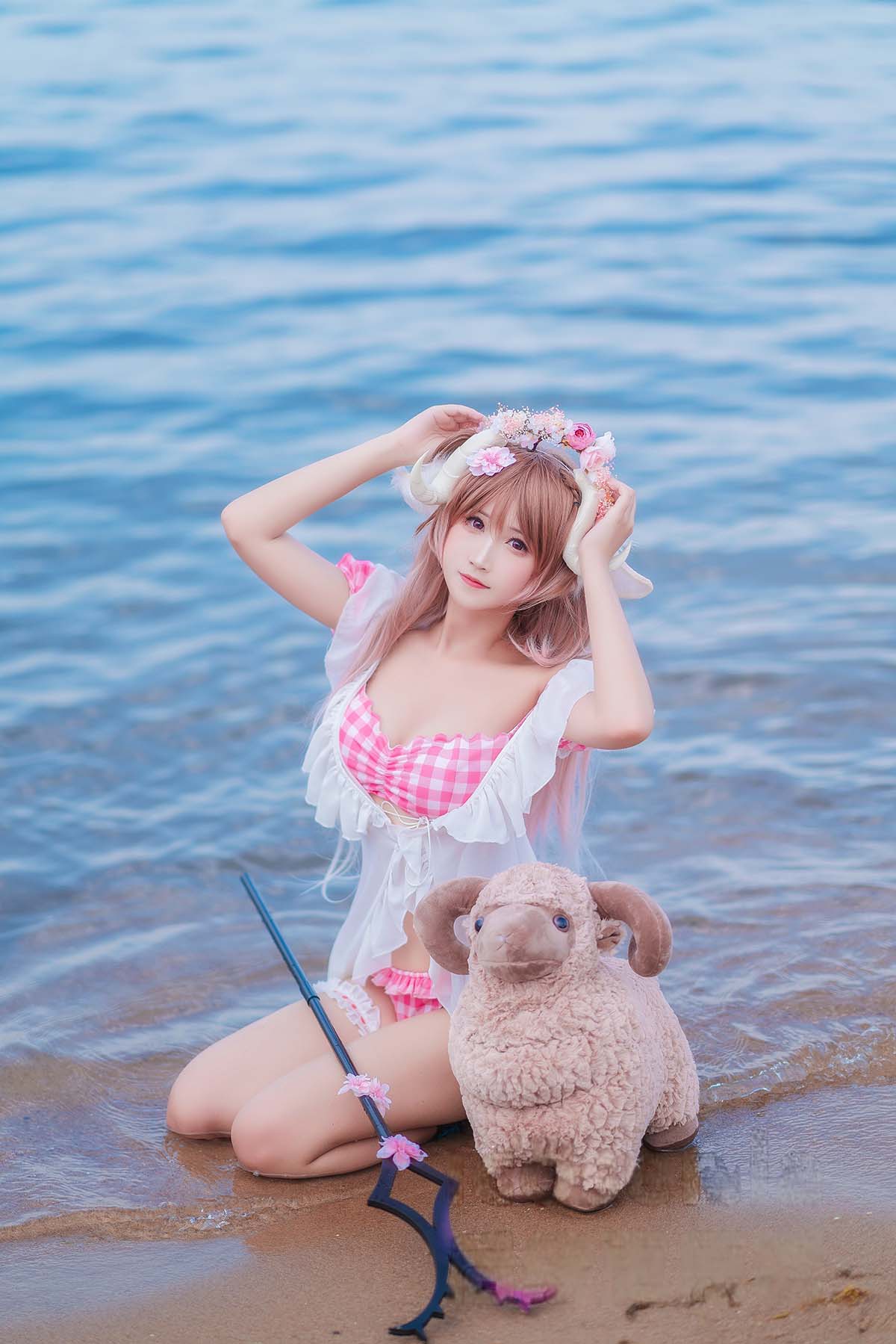 三度_69 – 小羊泳装 Cosplay-第1张