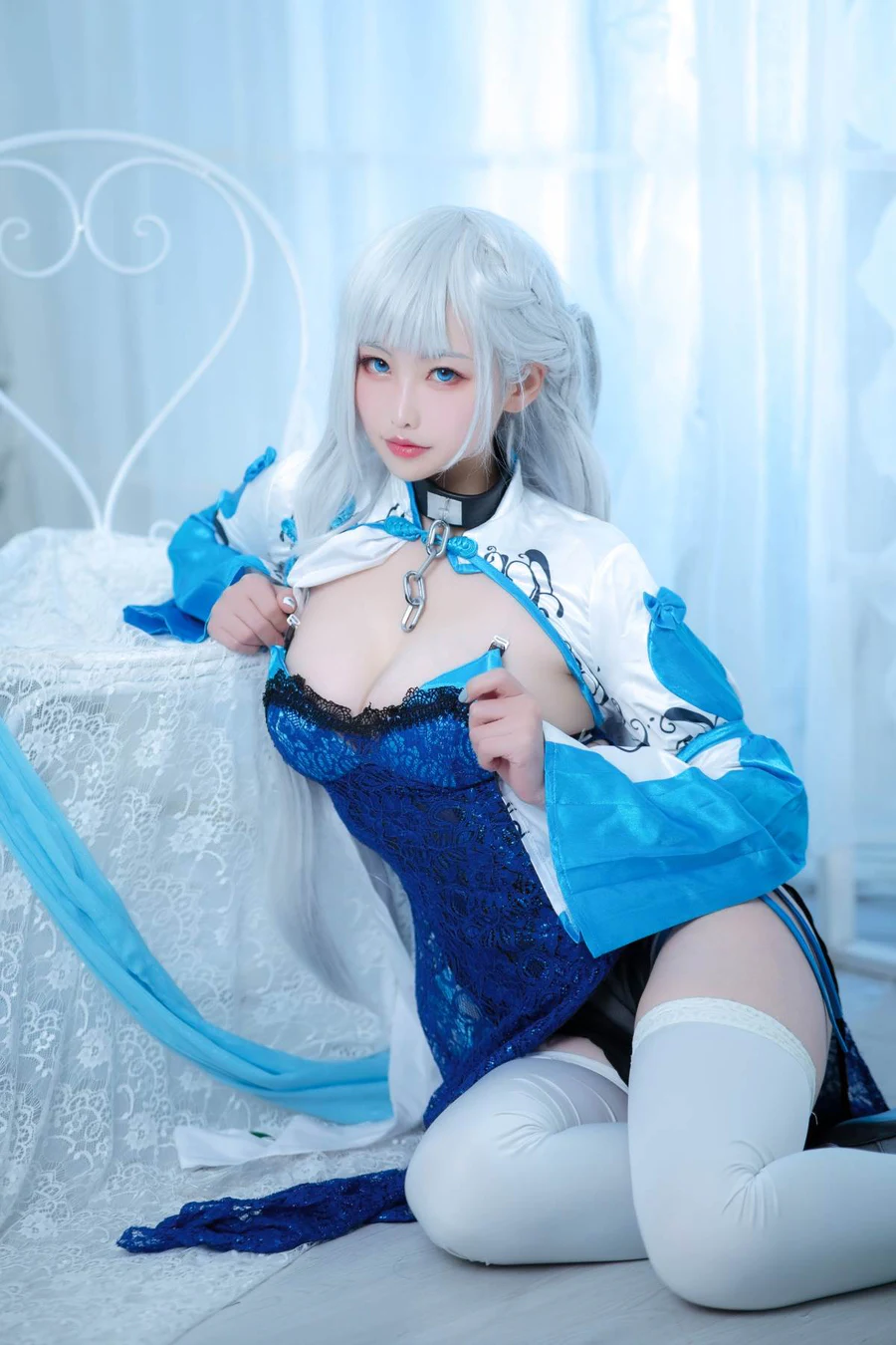 樱岛嗷一 – 贝尔法斯特旗袍 Cosplay-第1张