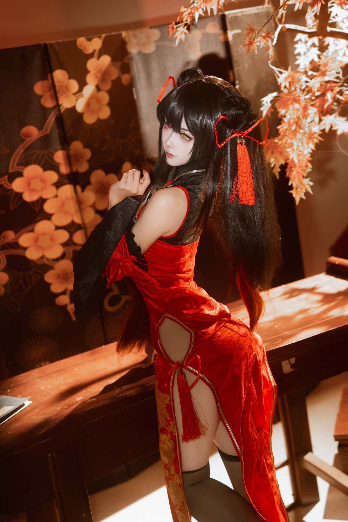 Seya-狮砸 – 狂三旗袍1 Cosplay-第1张