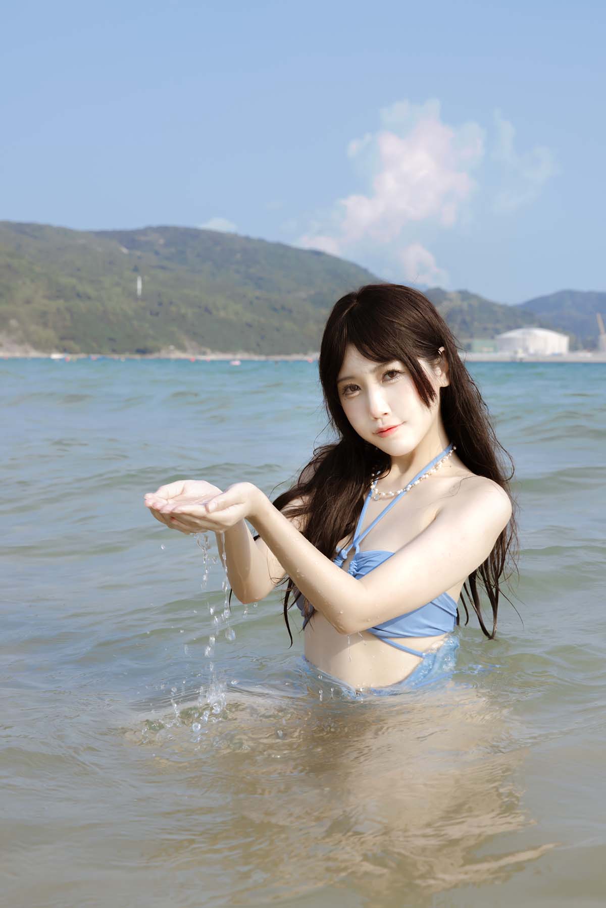 不呆猫 – 泳衣JK学妹 Cosplay-第1张