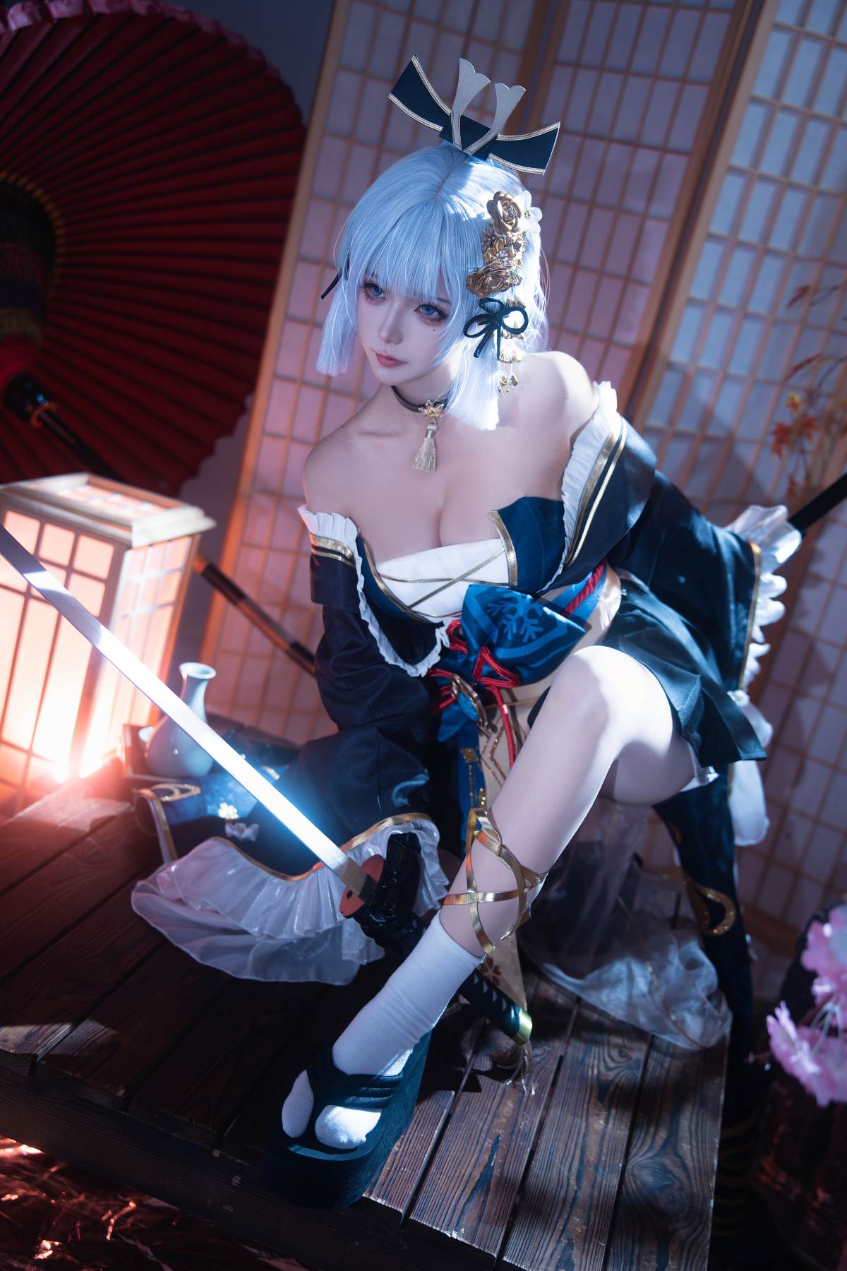 Seya-狮砸 – 神里绫华 霜刃 Cosplay-第1张