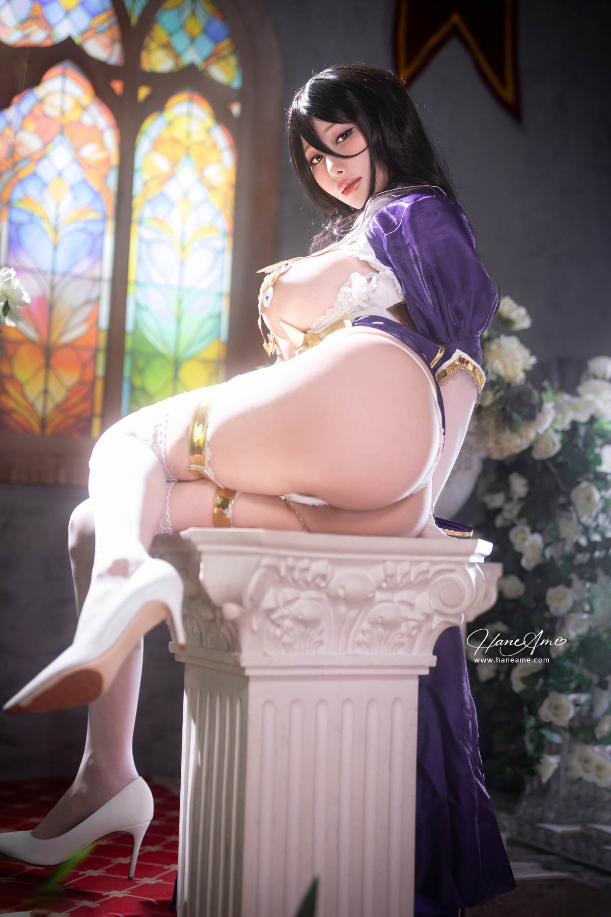 Hane Ame 雨波写真 – Ogre绘师 圣处理修女 彼得罗涅 Cosplay-第1张
