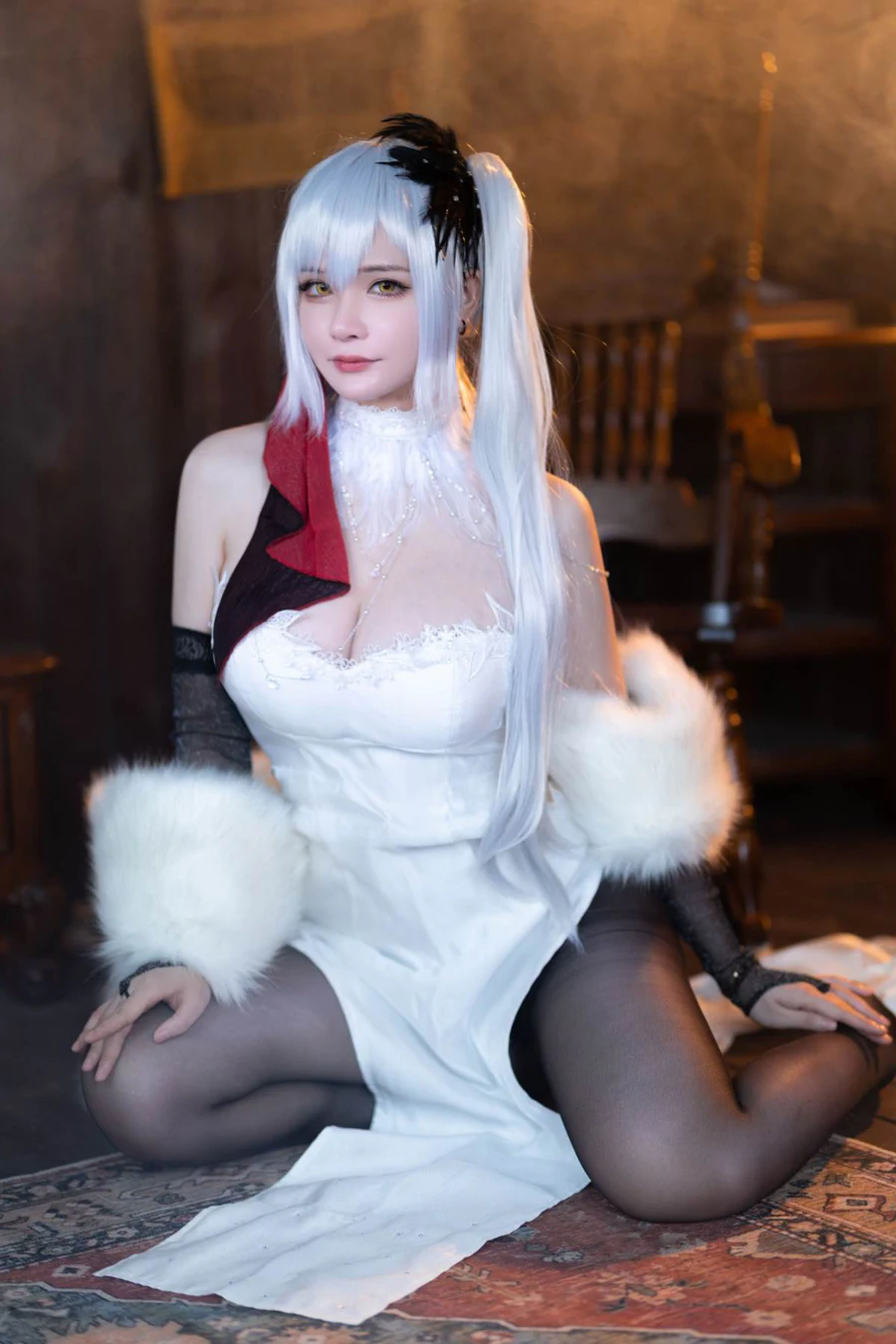 前羽_rr – 碧蓝航线 德雷克 Cosplay-第1张