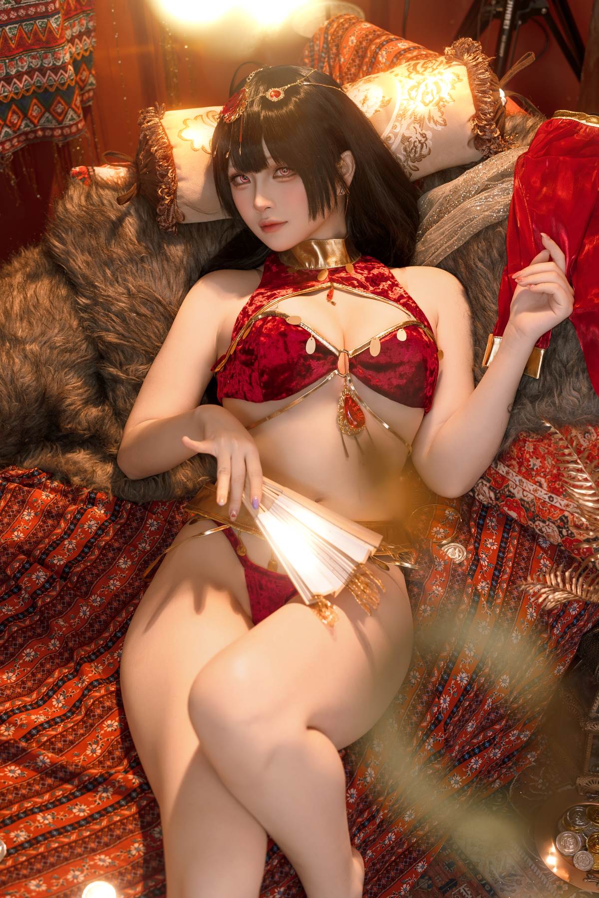 屿鱼 – 大凤舞娘 新年特典 Cosplay-第1张