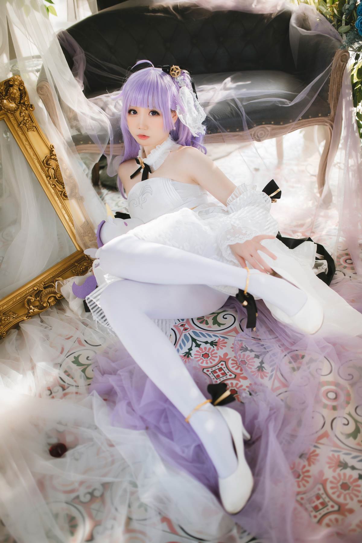 焖焖碳 – 婚纱独角兽 Cosplay-第1张