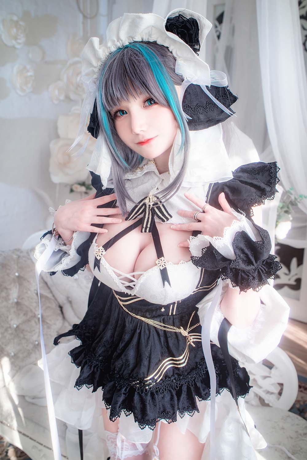 仙九Airi – 柴郡女仆 Cosplay-第2张