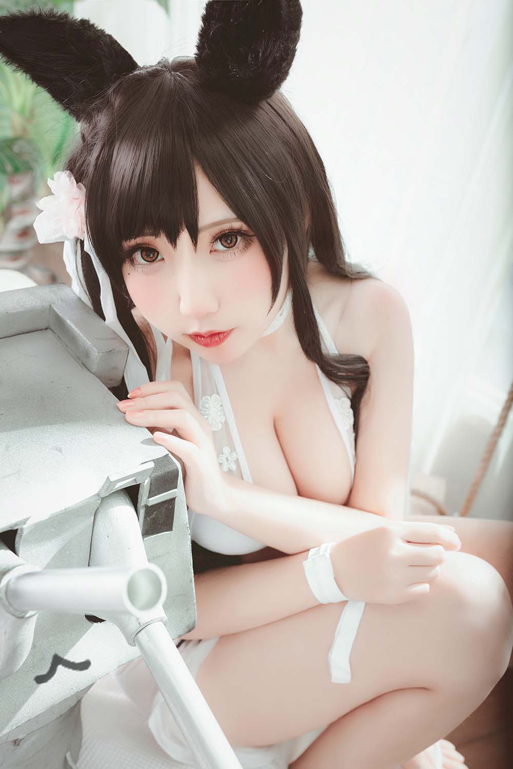 貓田聖奈奈(桃之啾啾) – 爱宕泳装 盛夏进行曲 Cosplay-第1张