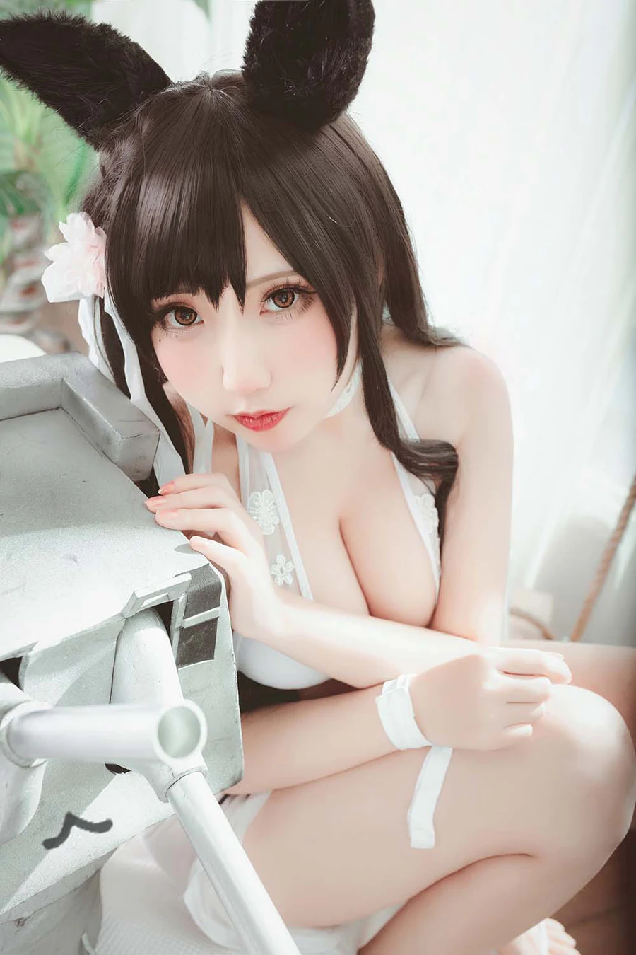 貓田聖奈奈(桃之啾啾) – 爱宕泳装 盛夏进行曲 Cosplay-第1张