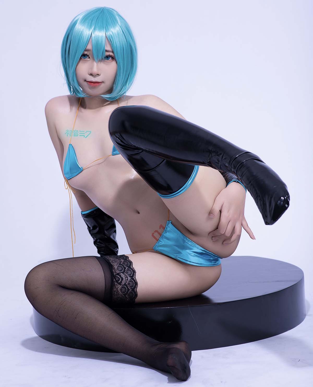 Azure_Channn – Hatsune Miku Bikini Cosplay-第1张