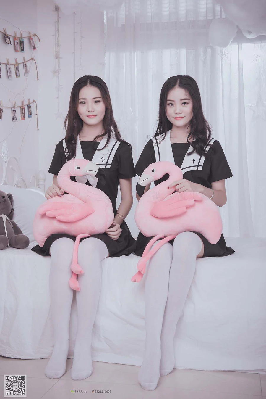 [SSA丝社]NO.028 青青姐妹 姐妹花的JK情 SSA丝社-第2张