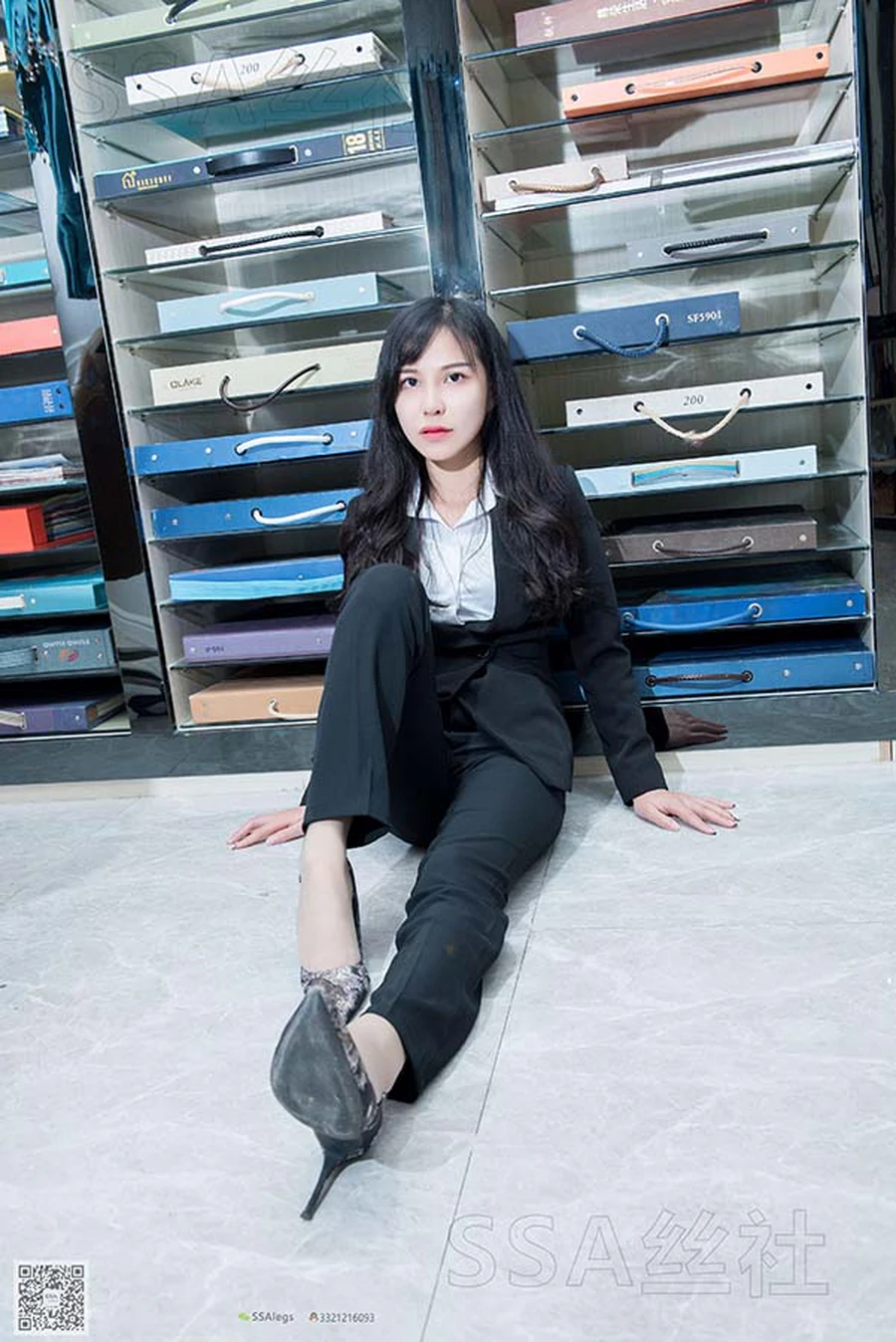 [SSA丝社]NO.059 卖窗帘的小姐姐不甘平庸的美足曲线 SSA丝社-第2张