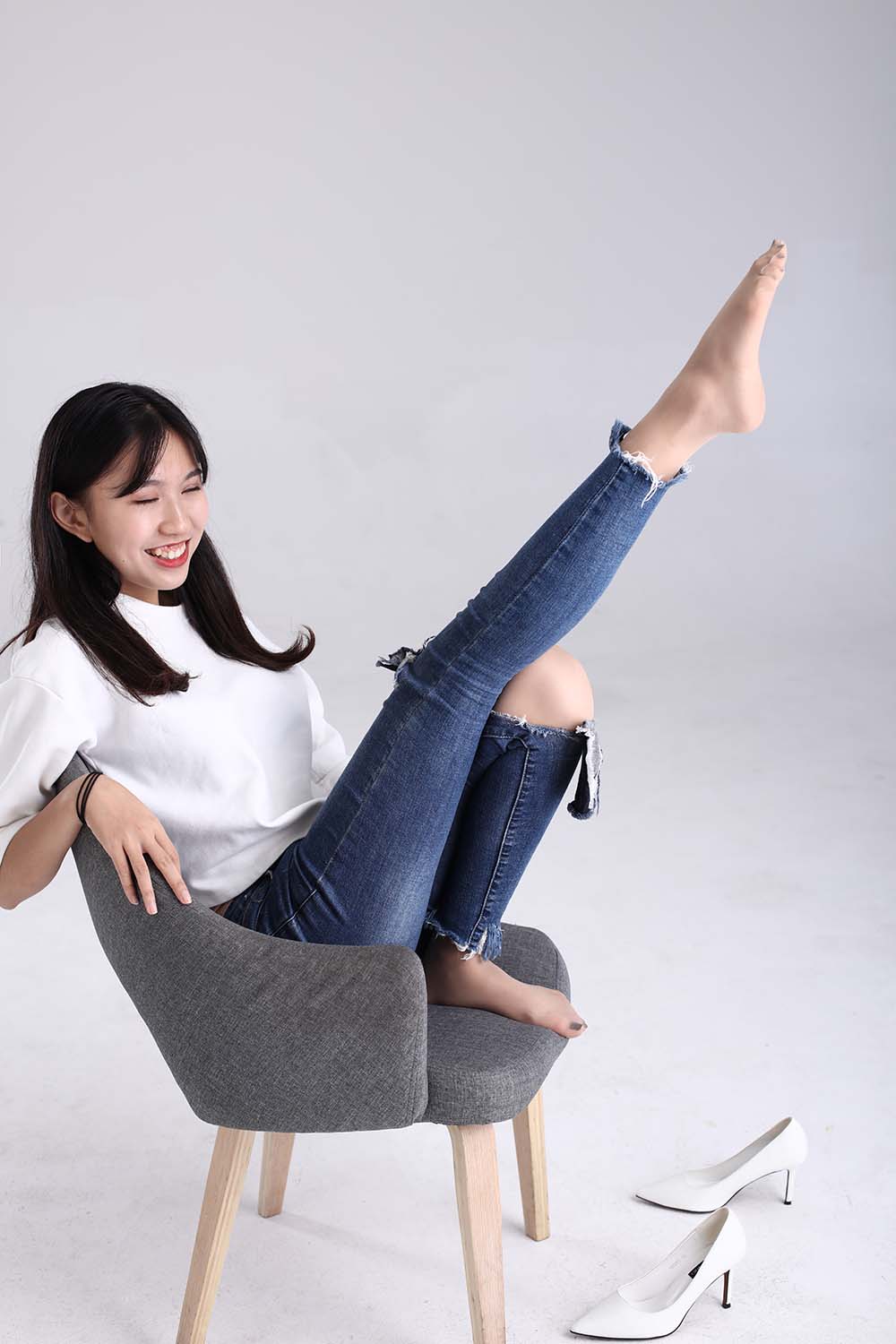 奈丝写真 NO.129 小橙子-居家旅行必备良品之裤里丝 奈丝写真-第2张