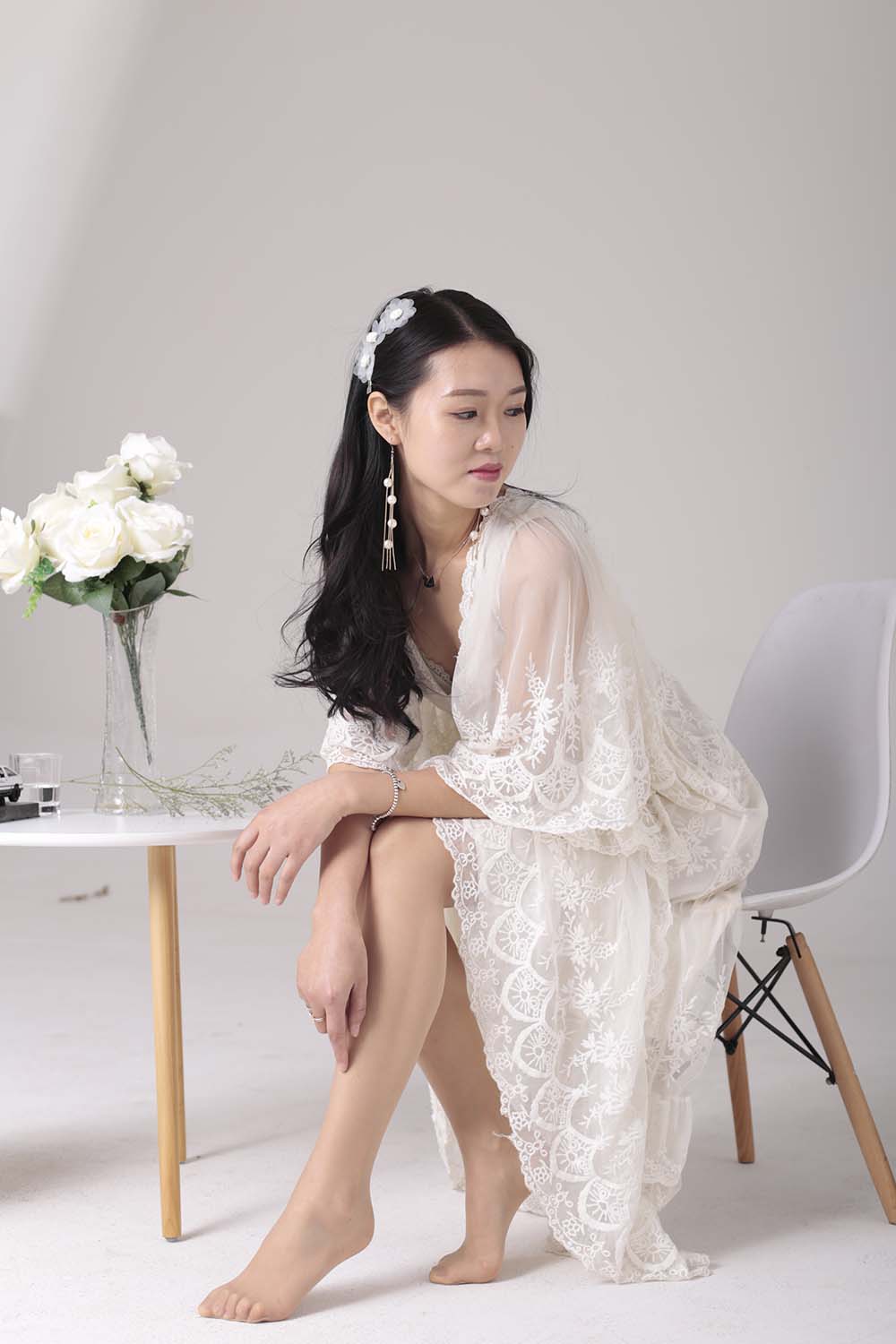奈丝写真 NO.112 小敏-自带仙气的蕾丝裙 奈丝写真-第2张
