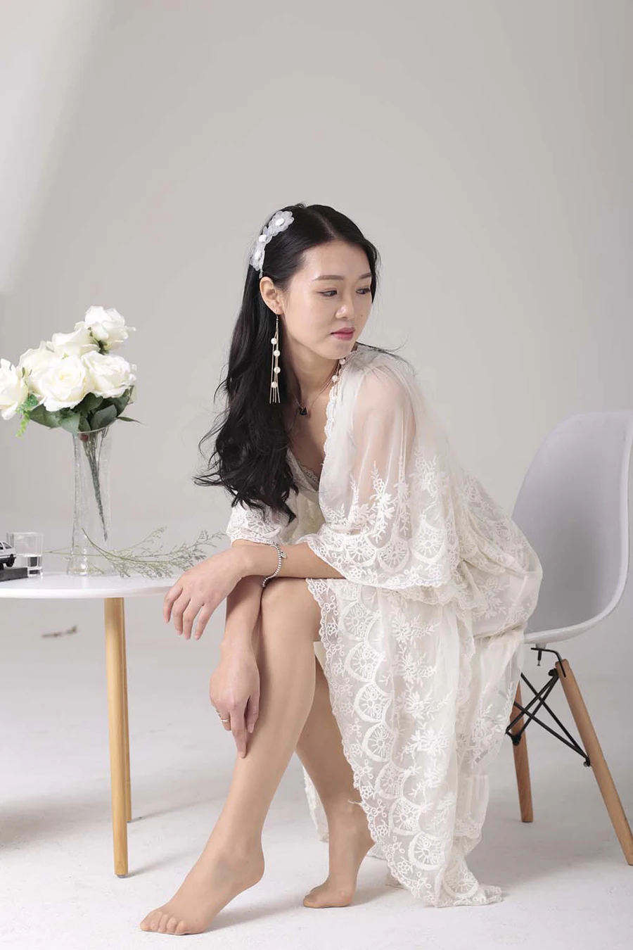 奈丝写真 NO.112 小敏-自带仙气的蕾丝裙 奈丝写真-第2张