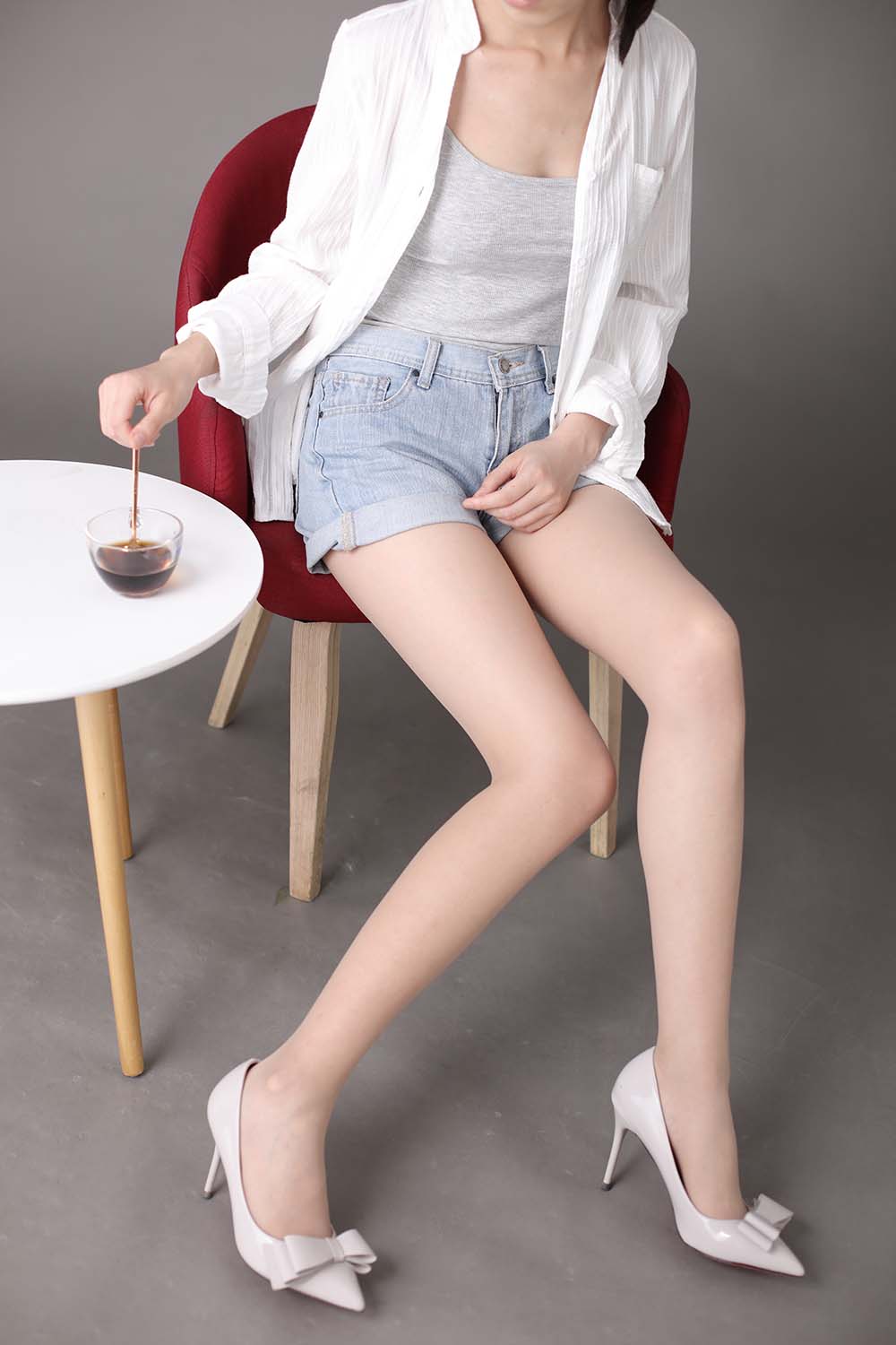 奈丝写真 NO.142 冰冰-双层蝴蝶结高跟鞋 奈丝写真-第1张