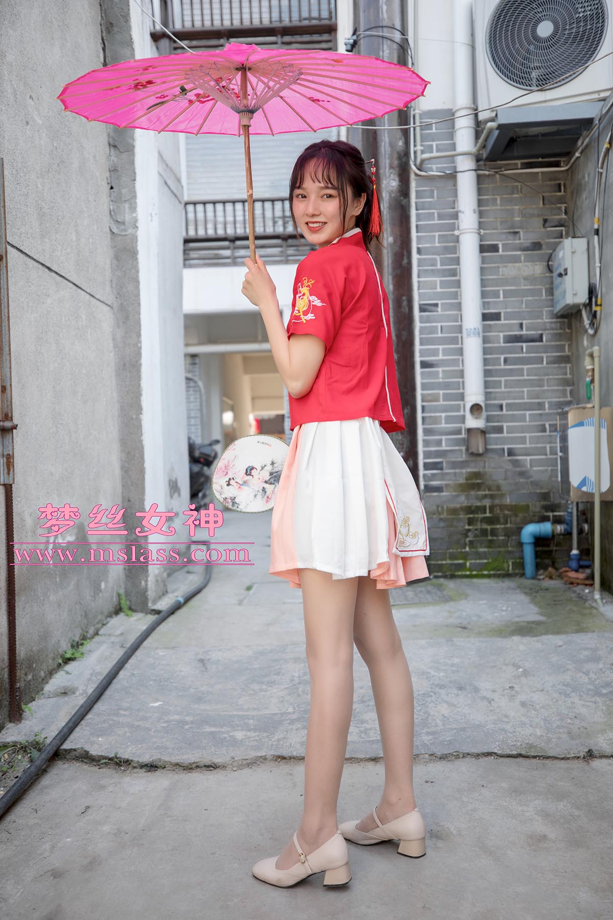 [MSLASS梦丝女神]2019.05.08 NO.013 玥玥 长城古风少女 MSLASS梦丝女神-第2张