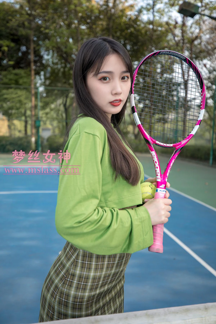 [MSLASS梦丝女神]2019.05.16 NO.017 香萱 网球少女 MSLASS梦丝女神-第1张