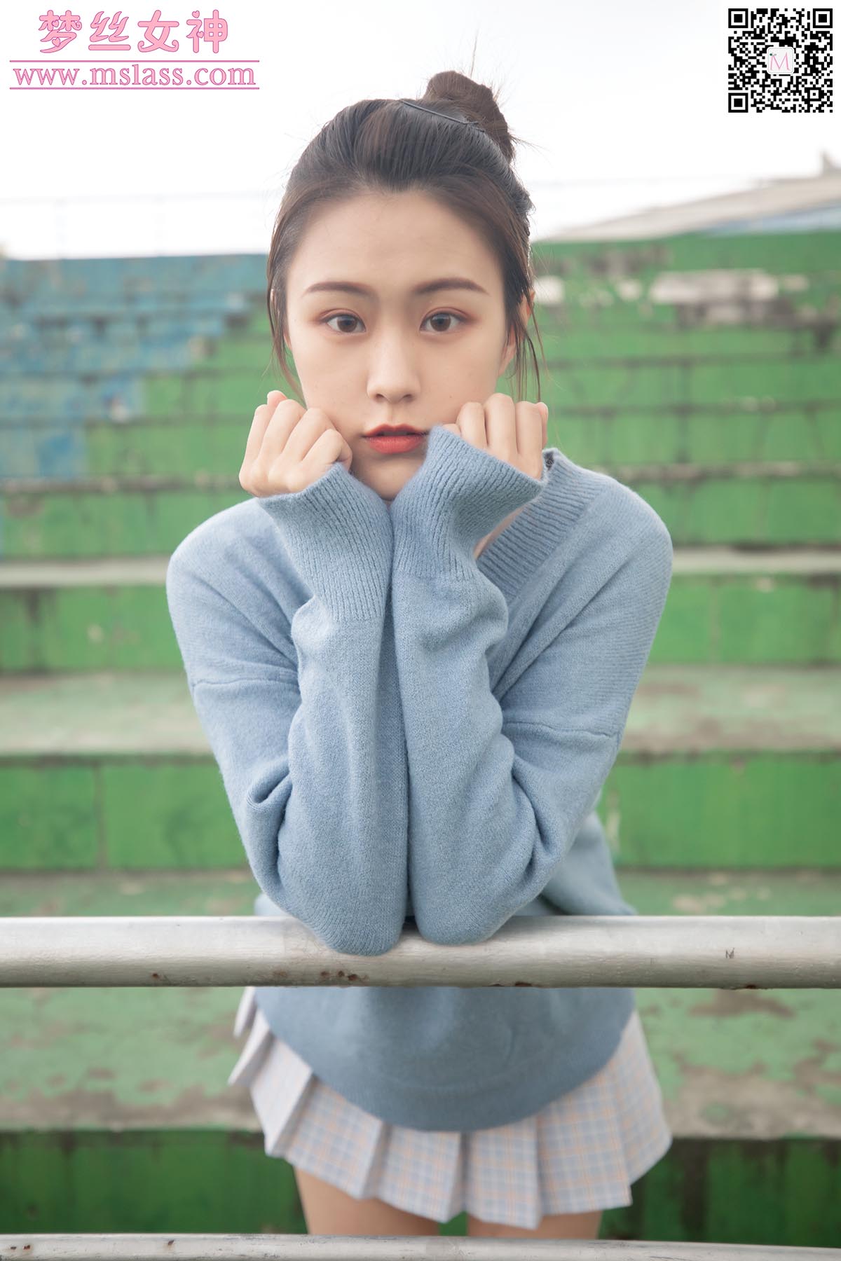 [MSLASS梦丝女神]2019.11.29 NO.072 林可儿 学院风女神 MSLASS梦丝女神-第2张
