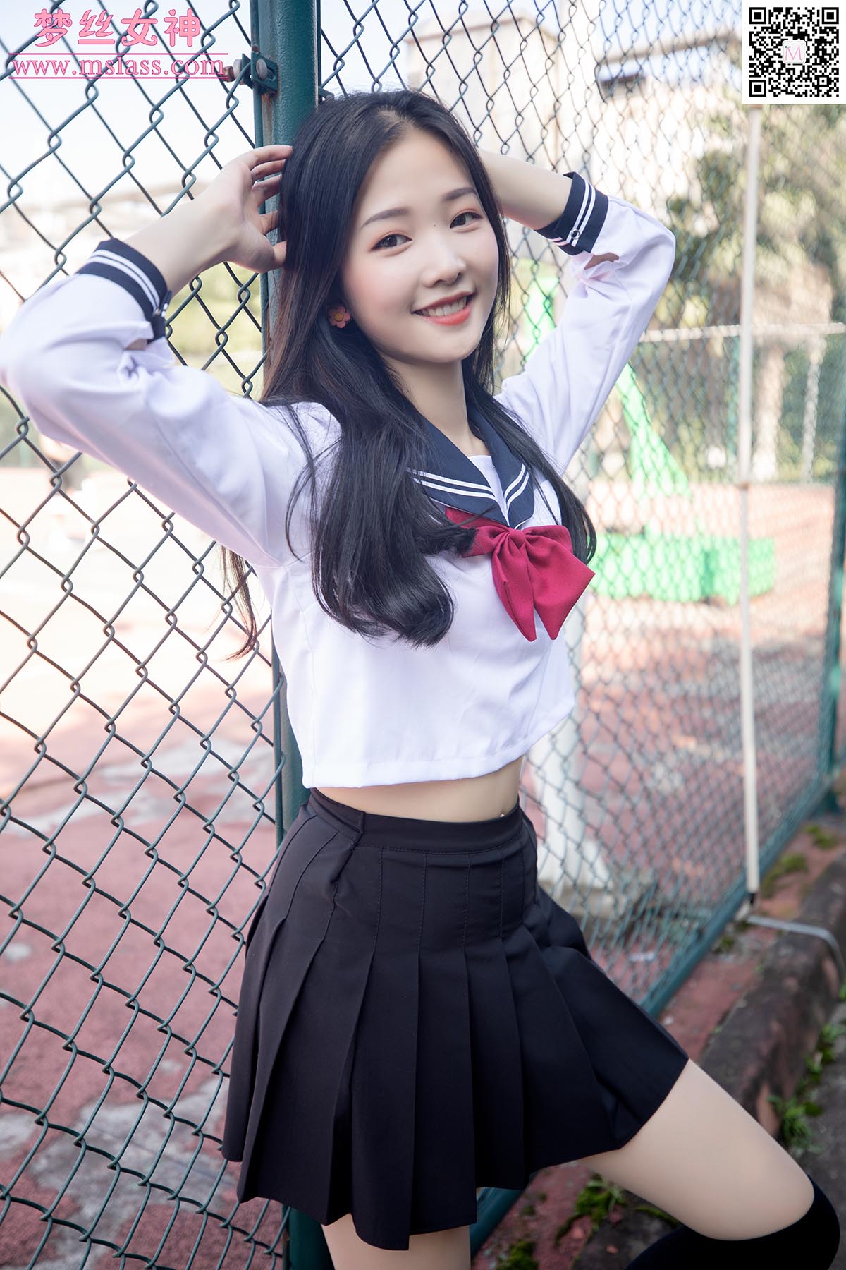 [MSLASS梦丝女神]2019.10.28 NO.058 张芷馨 爱笑的少女 MSLASS梦丝女神-第1张