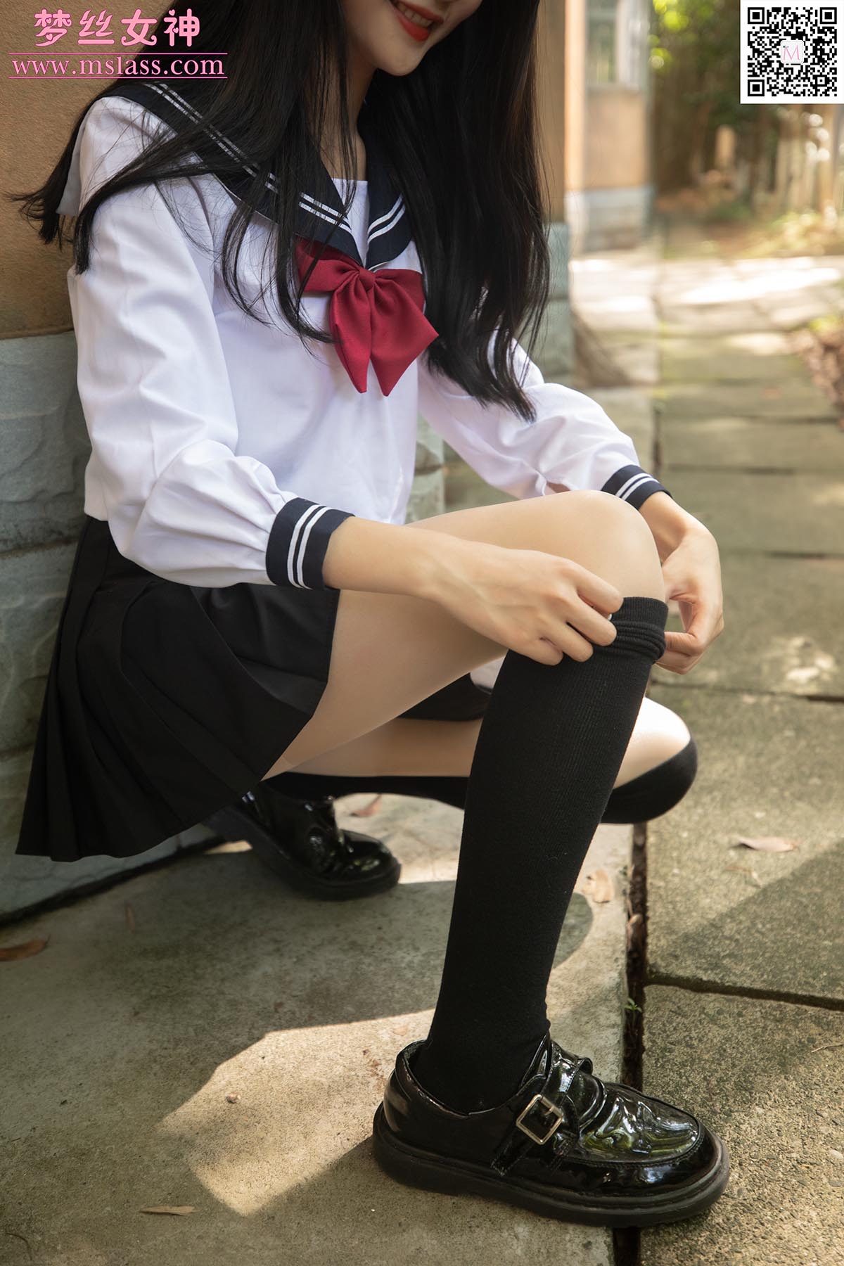 [MSLASS梦丝女神]2019.10.28 NO.058 张芷馨 爱笑的少女 MSLASS梦丝女神-第2张