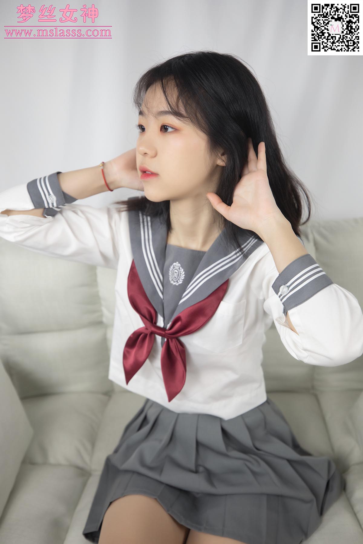 [MSLASS梦丝女神]2020.01.12 NO.084 奶味小仙女 初恋的味道 MSLASS梦丝女神-第2张