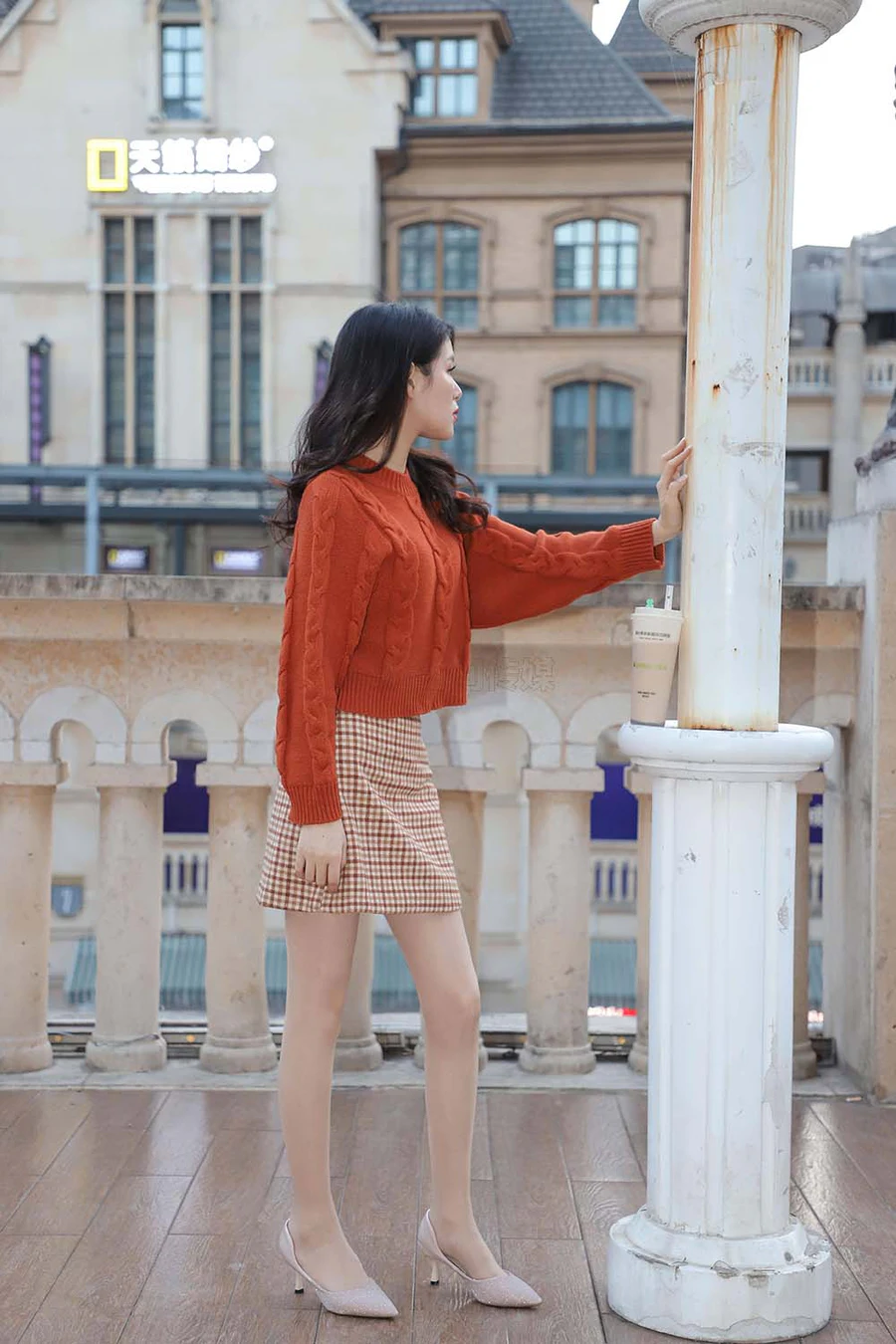 [SiHua思话]SJ056 筱蝶 街拍晚晚风 SiHua思话-第2张