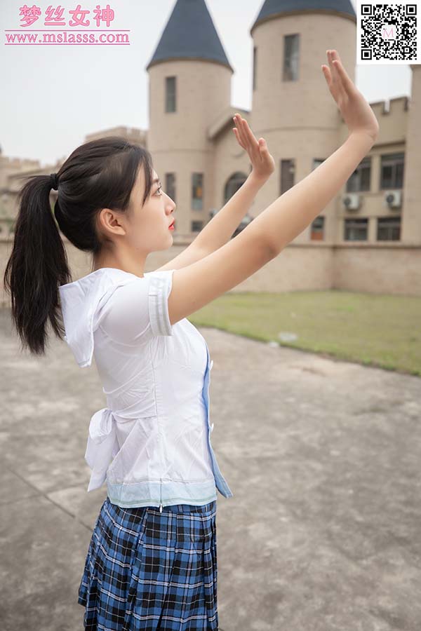 [MSLASS梦丝女神]2020.04.08 NO.106 珂珂《匡威鞋女神》 MSLASS梦丝女神-第1张