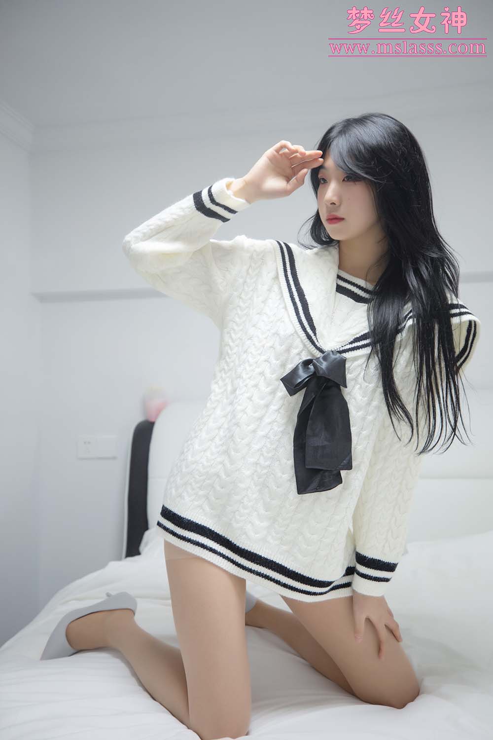 [MSLASS梦丝女神]2021.11.17 NO.168 白衣大长腿 韩飞儿 MSLASS梦丝女神-第1张