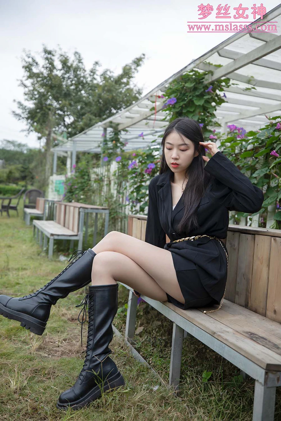 [MSLASS梦丝女神]2021.10.21 NO.164 新模超细腿 娜贝儿 MSLASS梦丝女神-第2张