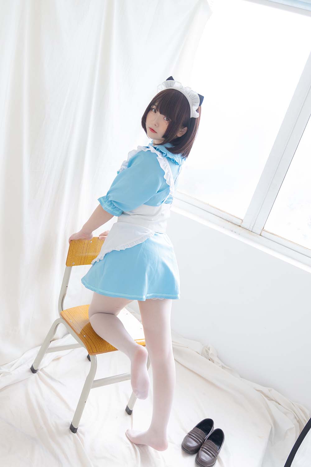 少女秩序 EXVOL.06 蓝白女仆 SNZX少女秩序-第1张